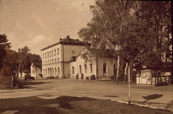 Historisches Bild vom Bahnhof in Wiesau